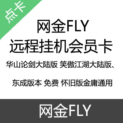 网金FLY 远程挂机会员卡